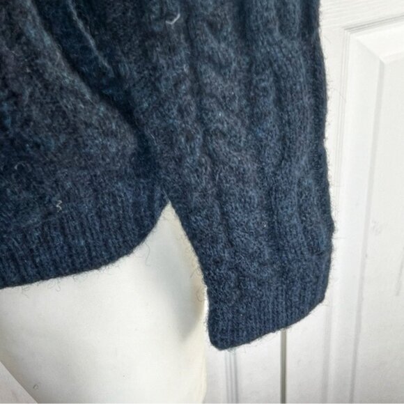 Lacoste Womens Long Sleeve Cableknit Crewneck Wool Blend Sweater Sz 32 - Picture 11 of 13